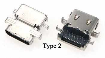 Разъем USB TYPE-C для ноутбука Lenovo ThinkPad E480 E485 E580 E585 R480 E590 VER-2